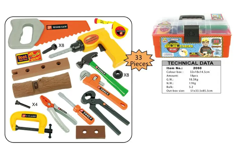 

Kids Toolbox Kit Educational Toys Simulation Repair Tools Drill Plastic Game Learning Engineering Puzzle Toys Gifts For Boy Toy