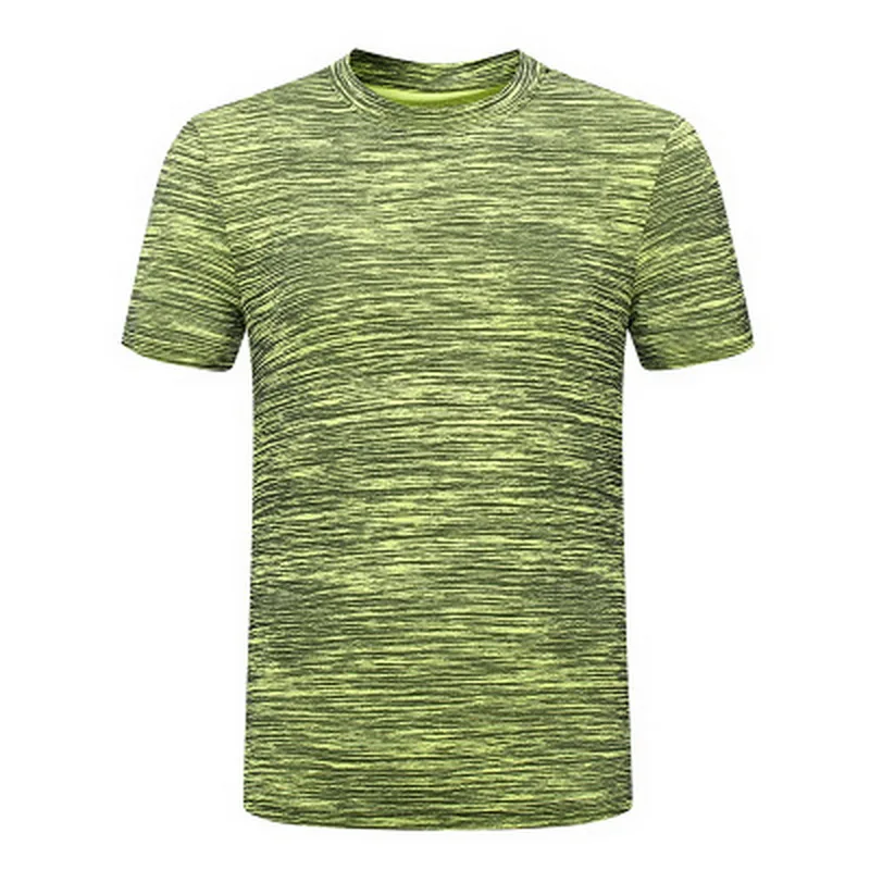 Мужские летние быстросохнущие тренажерные залы, фитнес-футболки, эластичные, для прогулок, альпинизма, рыбалки, бега, Короткие футболки, большие размеры 8XL, DX01 - Color: Green