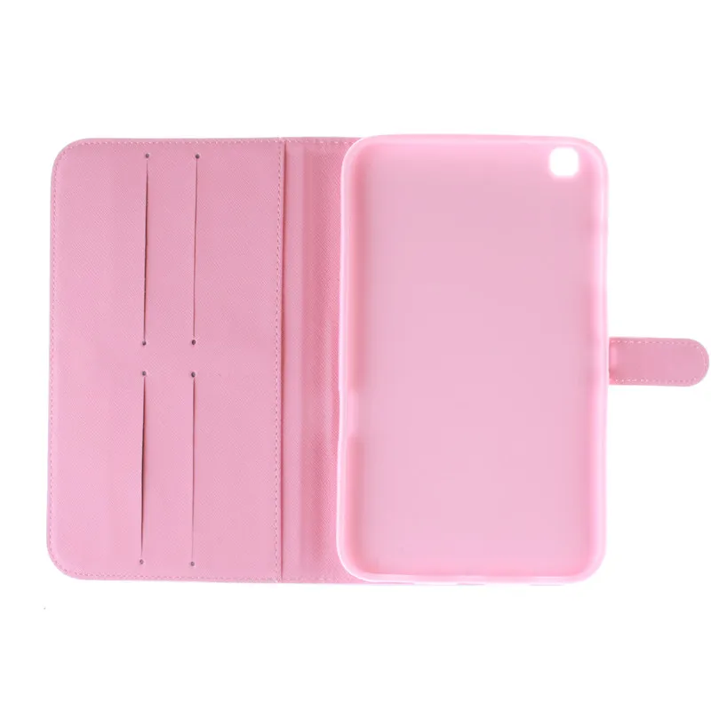 Colorful Wallet Case for Samsung Galaxy Tab 3 8.0 Case T310 T311 PU Leather Stand Case With Card Slot For Galaxy Tab 3 8.0 inch (73)