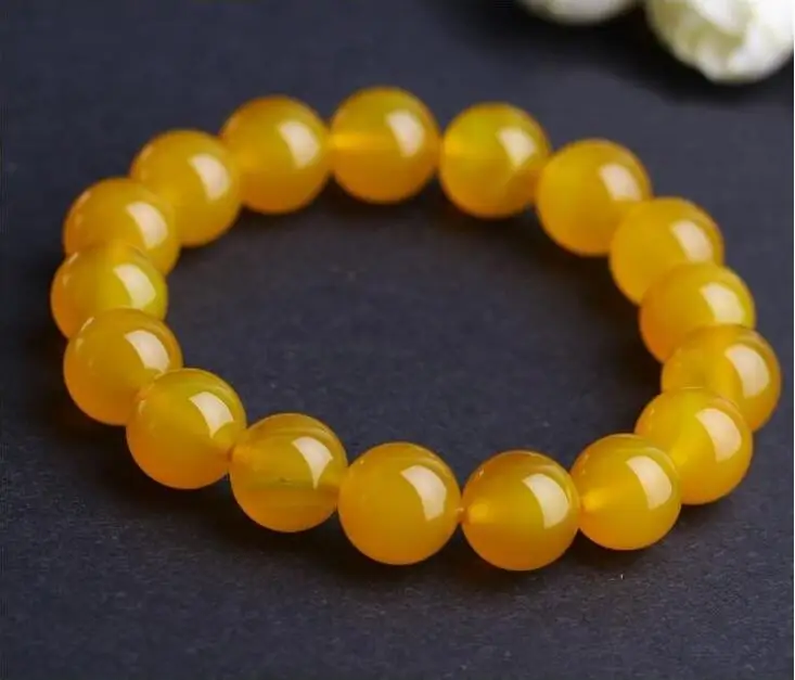 

Yellow Onyx Beads Bracelets Natural Stones Elastic Line Bracelet Men Jewelry Women Bracelet Fashion Wristband