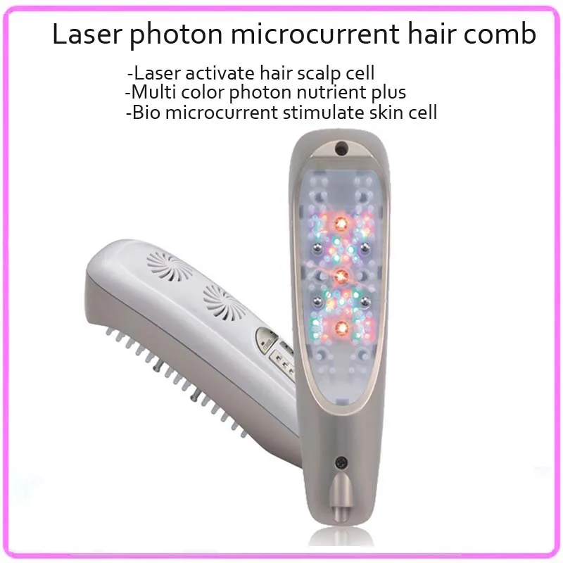 3 IN 1 Laser Head Hair Scalp Follicle Stimulator Massager Comb For Hair