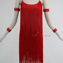 Новые стильные костюмы для латинских танцев, сексуальные платья для латинских танцев с лайкрой и кисточками для женщин, платья для латинских танцев, S-4XL, LD-1046