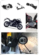 12-24V motorcycle USB charger power adapter waterproof for Kawasaki ZZR600 Z900 Z650 VERSYS 1000 VULCAN S 650cc Z750 Z750S