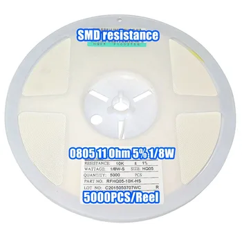 

1 Reel 0805 11R 11 Ohm 5% 1/8W SMD Resistance 5000PCS/Reel