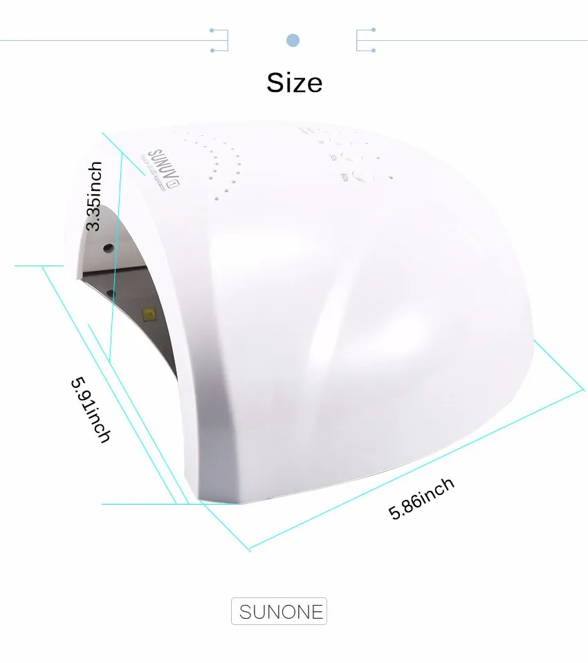 SUNone 48 Вт умная лампа для красоты гель Сушилка для ногтей светодиодный светильник с автоматическим датчиком фототерапия костюм для различных типов ногтей салон красоты