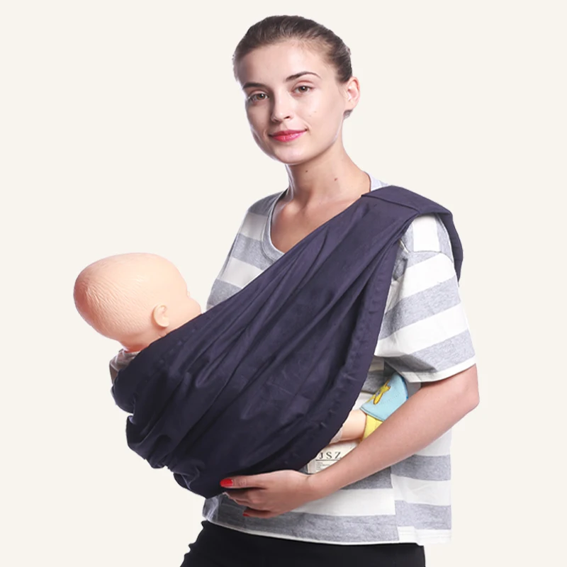 

Ainomi BabaSling carrier Suspender cotton Breathable Infant Carrier Adjustable Newborn wrap Sling Backpacks Sponge Baby