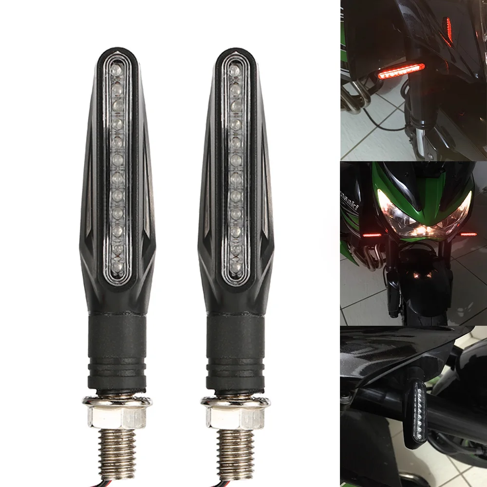 Motorcycle 12 LED Turns Indicator Shokers 5colors 2 pcs High Quality Turn Signal Light |