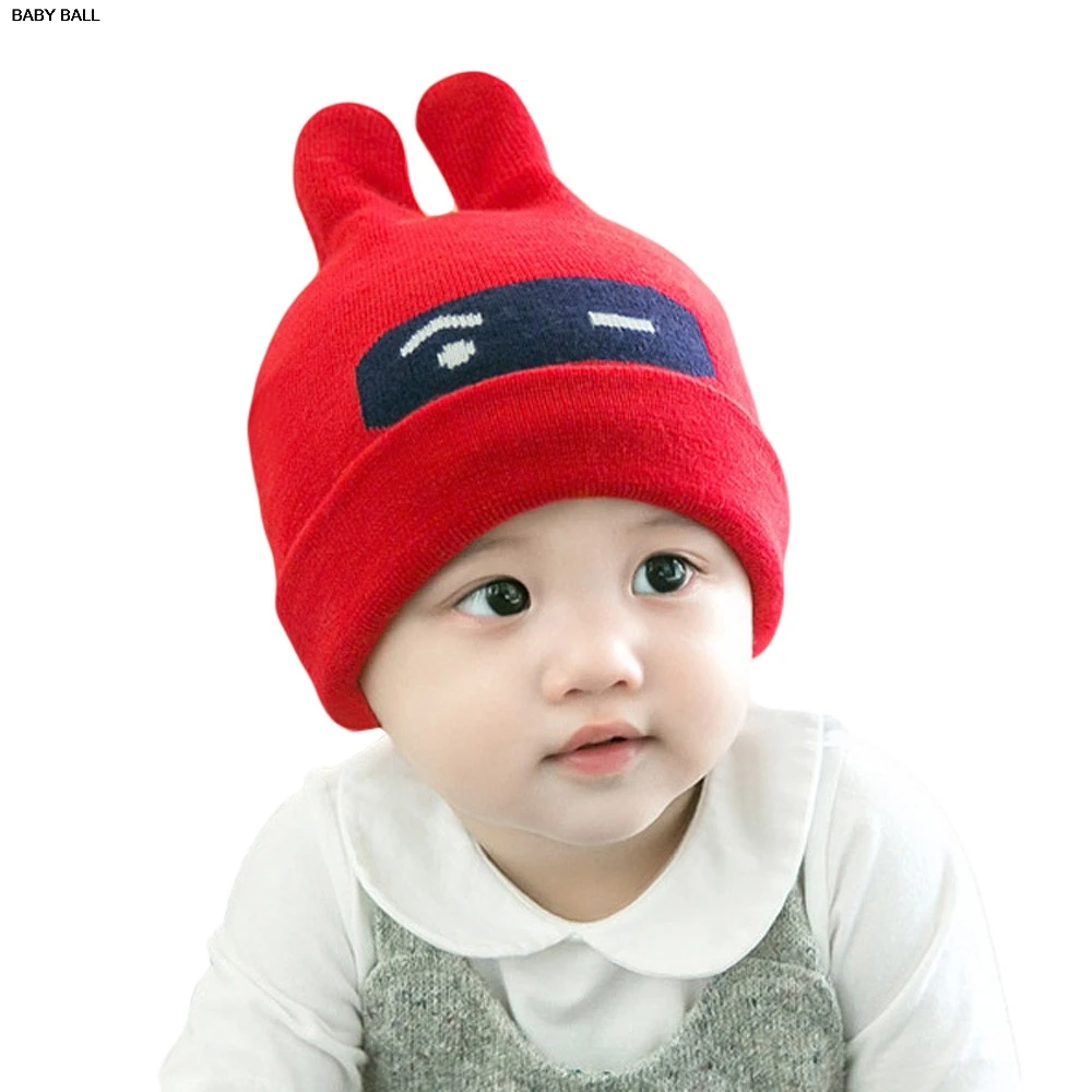 

Trendy Winter Baby Beanie Hat Cap Warm Cute Kids Boys Girls Toddler Knitted cap winter hat bone Beanie hats for women winter