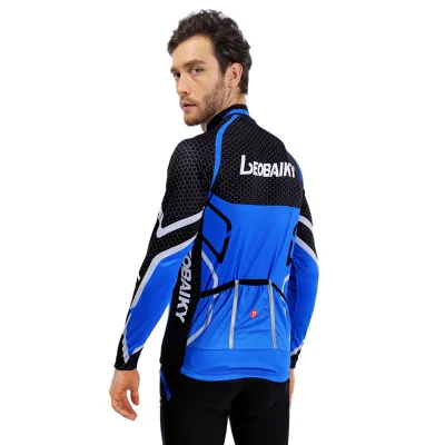 Ветрозащитная куртки Для мужчин для верховой езды дышащий велосипед с длинным рукавом Майки Костюмы осень-зима флис Термальность цикл куртки