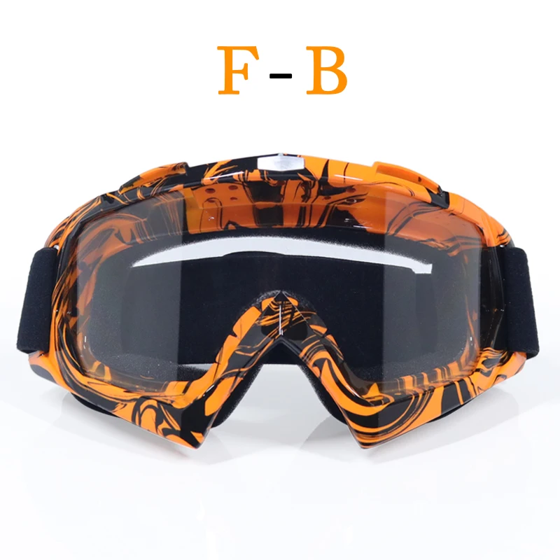 Очки для мотокросса ATV Внедорожные Dirt Bike пылезащитные гоночные очки анти ветер MX очки - Цвет: H2