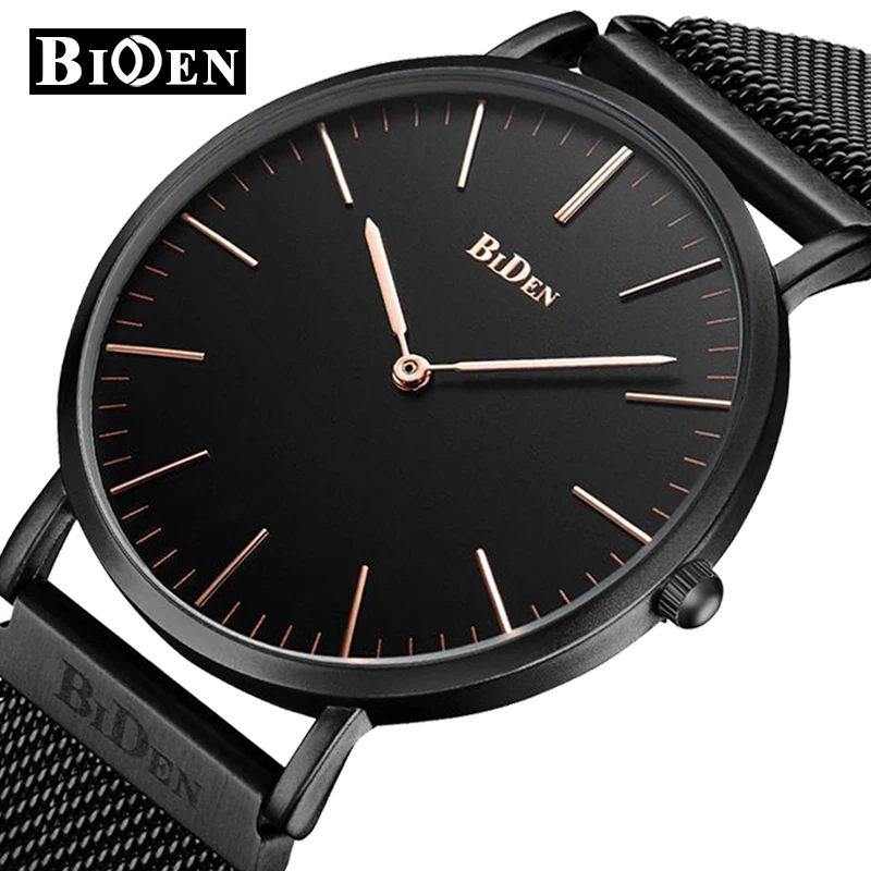 

2018 Reloj BIDEN Watch For Women Mens Watches Fashion Luxury Quartz Casual Men Wristwatch Dress Unisex Clock Relojes Para Hombre