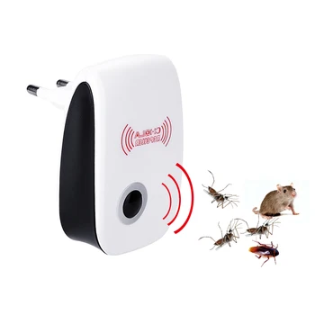 

DIYWORK Ultrasonic Electronic Mosquito Pest Repellent Indoor Cockroach Mosquito Insect Killer Rodent Contro EU/US Plug