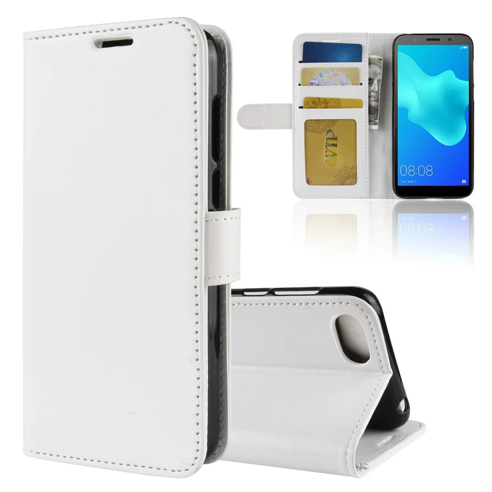 KHW2065W_1_Wallet Leather Case for Huawei Honor 7A DUA-L22 5.45 Russia Version Phone Cover Case for Honor 7A Pro with Card Slot and stand