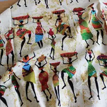 145 см* 50 см в винтажном стиле; в африканском стиле; Для женщин с разными принтами сезона лоскутное изделие из хлопчатобумажной ткани из льна Материал; Прошитые вручную ткани "сделай сам" для обивки