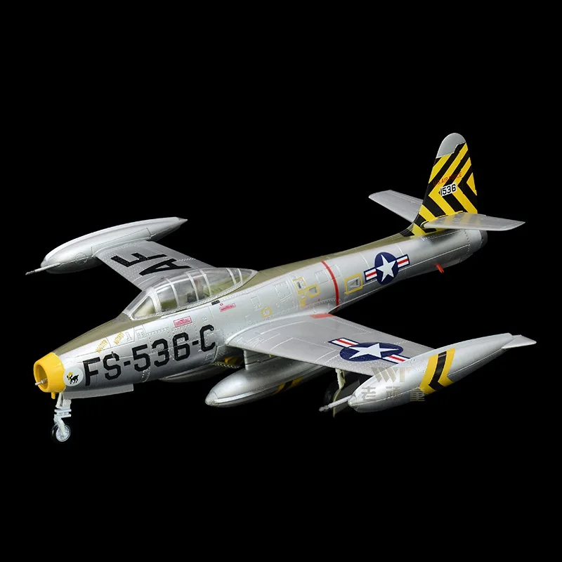 Предварительно построенный коллекционный летательный аппарат hobby 1/72, F-84 Thunderjet fighter-bomber, готовая пластиковая модель