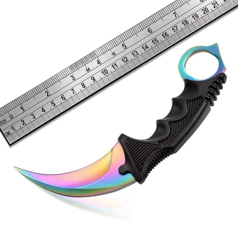 

Hunting Knife CS GO Tactical Claw Neck Knife Camping Outdoor Self Defense Offensive Hunting Survival Tools Knife Fixed