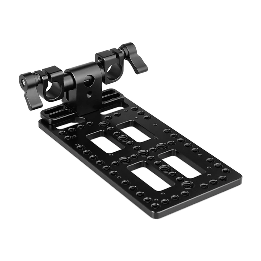 

CAMVATE Battery Backboard Cheese Plate With 360° Swivel 15mm Rod Clamp Adapter C2193