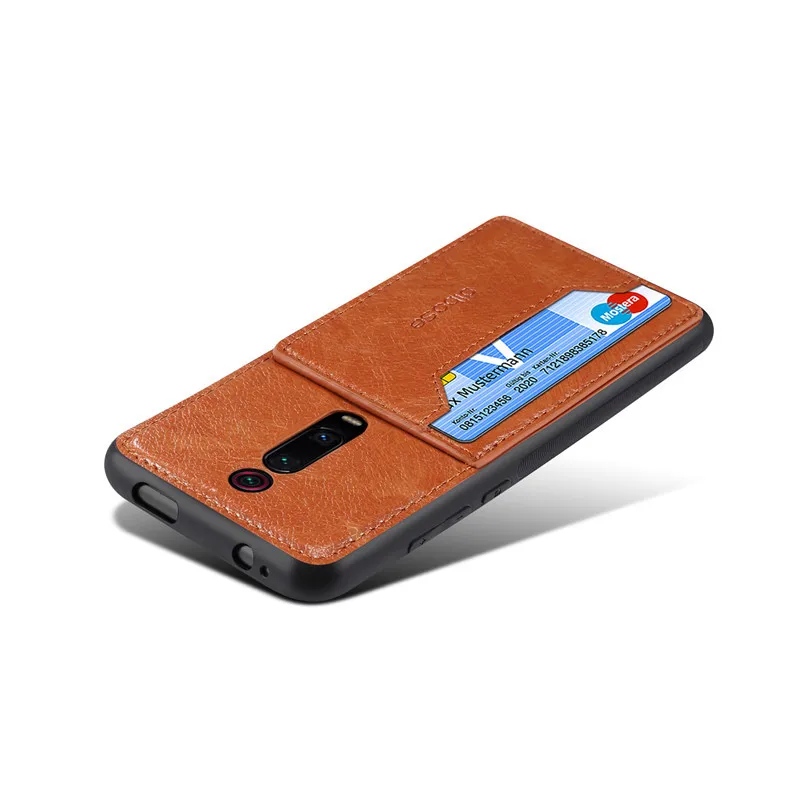 Coque Pocophone F1 Mix3 K20Pro Note7 Couples Simple Fashion Leather Case For Xiaomi Redmi GO Y3 Note 7 K20 Pro 8 9SE Card Cover |