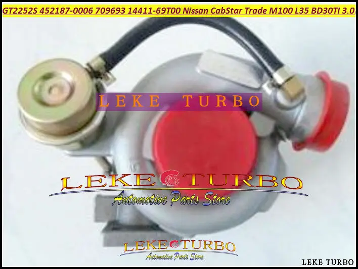 GT2252S 452187 709693-0001 14411-69T00 452187-5006S 452187-0006 Turbo For Nissan Light Truck CabStar Trade M100 L35 BD30TI 3.0L (4)