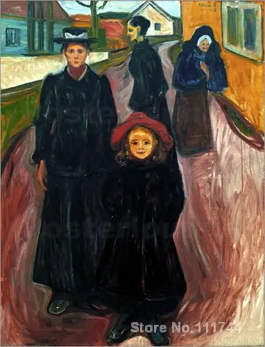 

abstract art paintings The Four Ages of Life Edvard Munch Hand painted High quality