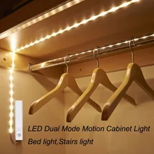 DBF Under Cabinet Lighting, Battery Operated Motion Activated LED Strip Lights Kit for Cabinet,Kitchen,Bathroom,Laundry,Wardrobe