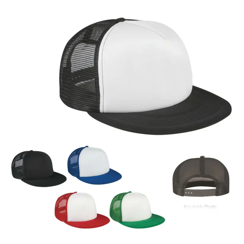 flat bill trucker cap