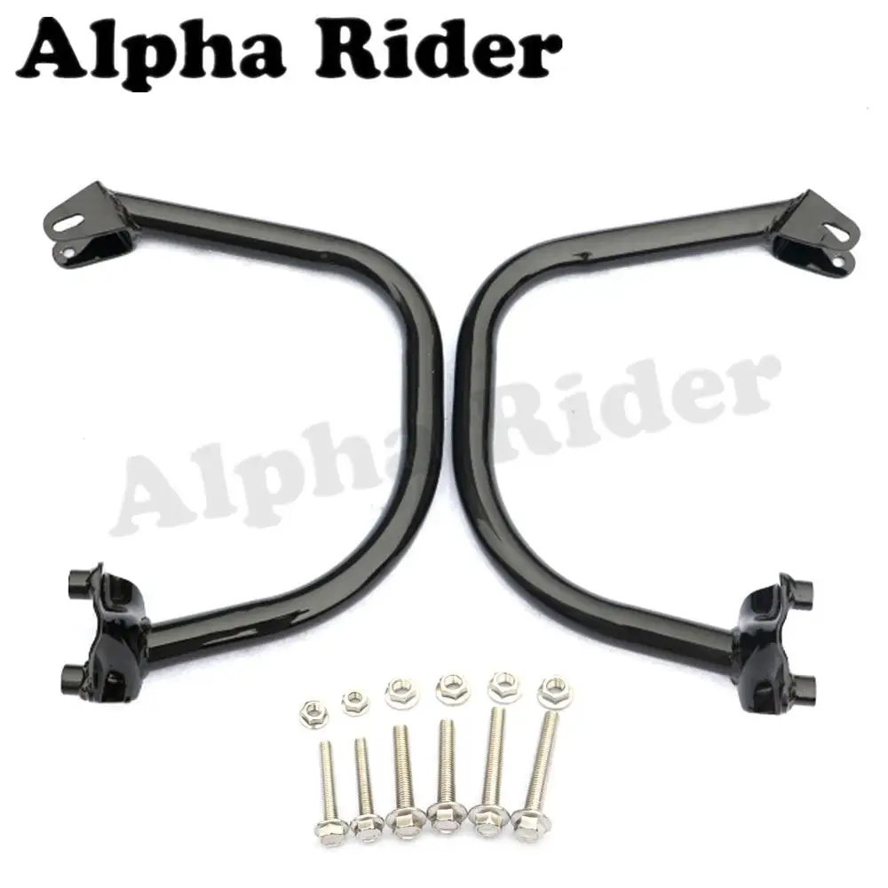 

Side Bumpers Front Buffer Crash Bars Knees Legs Protector Engine Guards L/R for Harley Street 500 XG500 750 XG750 2015 2016 2017