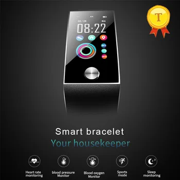 

big screen Smart Bracelet With Color Screen 1.14 Inch ECG ppg Heart Rate Blood Pressure Oxygen Monitor Waterproof Sport band man