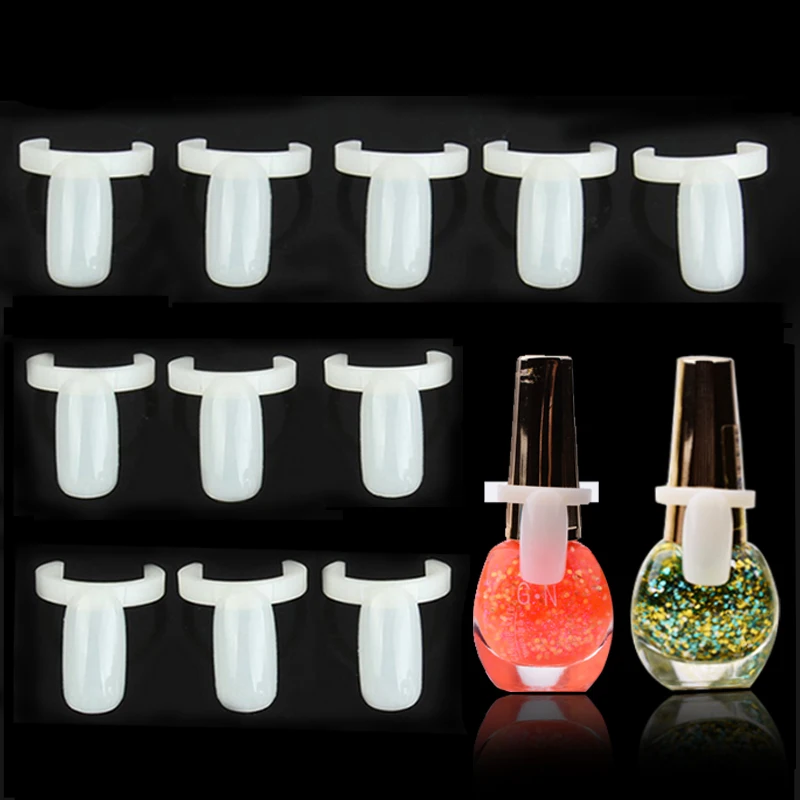 

50Pcs/Set DIY Nail Art Polish Bottle Color Display Ring UV Gel Color Pops Nail Tip Tools