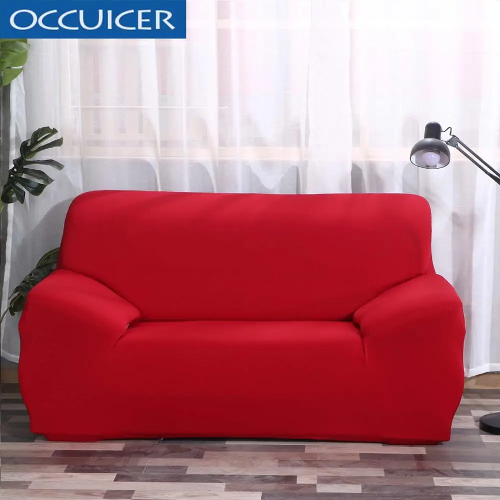 Сплошной цвет L чехол для дивана универсальный эластичный стрейч чехол для угловой секционный полиэстер мебель кресло диване чехол - Цвет: 6