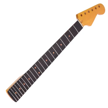 

Exquisite Gloss 22 Frets New Replacement Maple Neck Rosewood Fretboard Fingerboard for Electric Guitar
