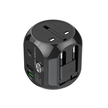 UPPEL M168-8, универсальное зарядное устройство для путешествий, переходник, заглушка, зарубежный дорожный преобразователь питания, Великобритания, США, ЕС, Австралия, преобразователь питания# P3