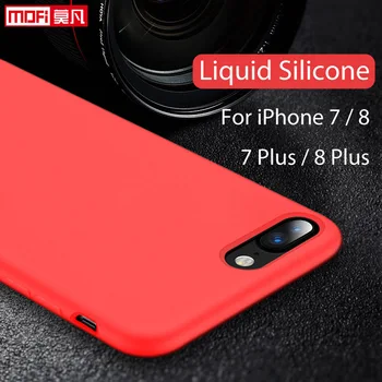 

For iPhone 7 Case Liquid Silicone Gel Rubber Case Smooth Protective Mofi Official for Apple iPhone 7 iPhone7 Plus Case Cover