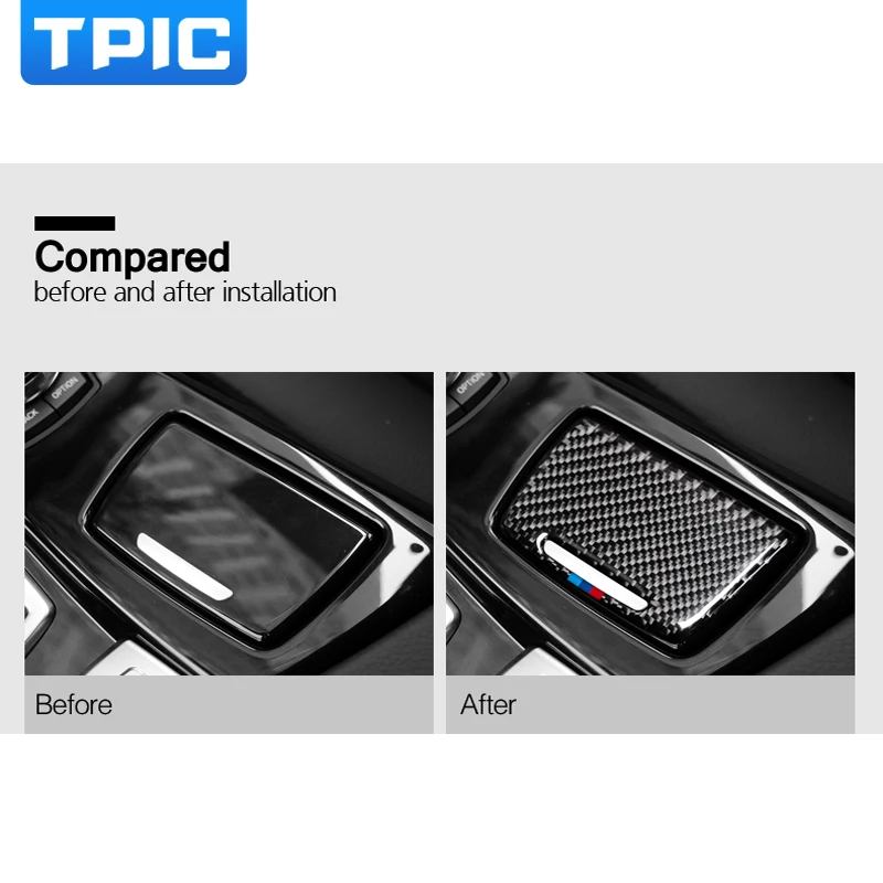 TPIC автомобильные аксессуары для интерьера bmw f10 углеволоконная пепельница
