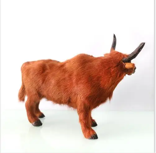  WYZHY Simulation animal leather wool cow window desktop decoration children's knowledge teaching 15 - 32967903880
