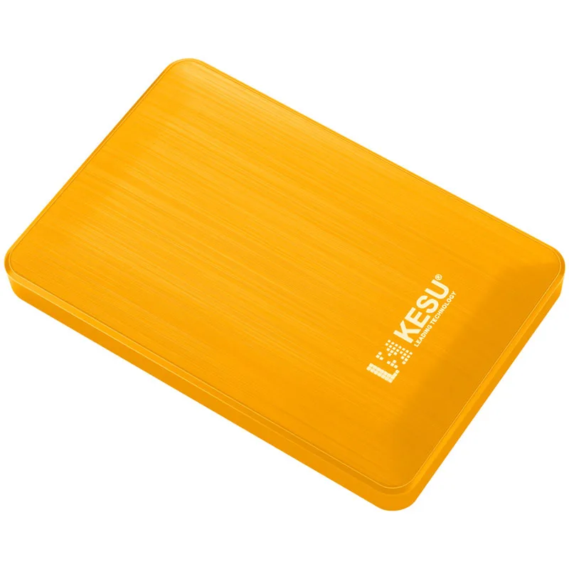 Кесу внешний жесткий диск USB3.0 HDD 120G 160G 320G 500G 1 ТБ 2 ТБ HDD хранения беспроводного доступа в Интернет для ПК и Mac, планшеты, Xbox, PS4, ТВ коробка 4 цвета - Цвет: KESU-2518-Yellow