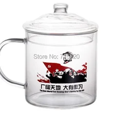 1 шт, 700 мл, большая емкость, индивидуальная стеклянная чашка, ностальгические урны, чайные чашки с крышкой, креативная революция, китайский стиль, JO 1036