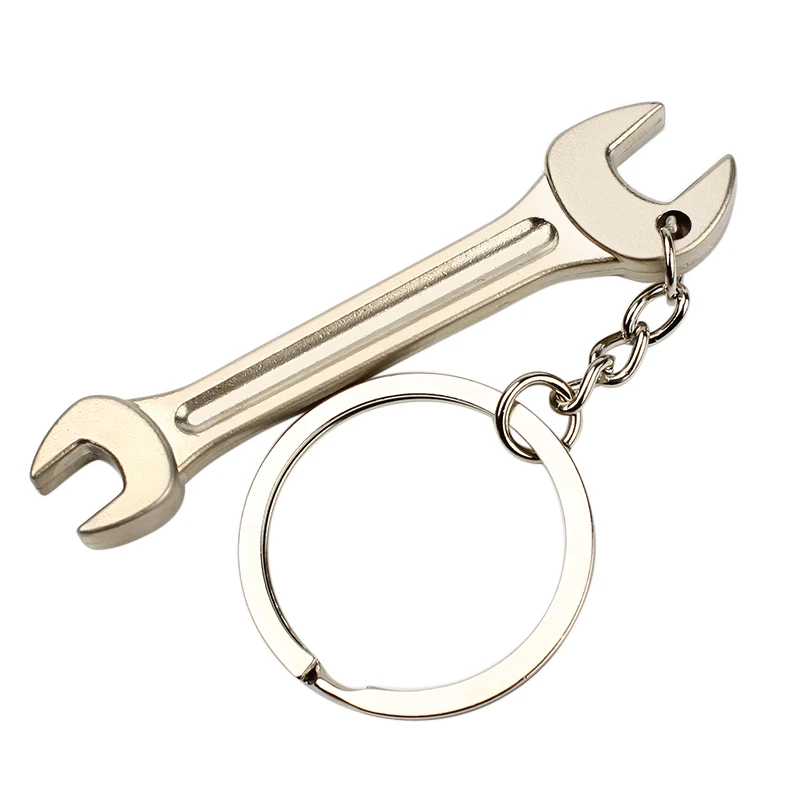 LEEPEE портативный автомобильный брелок для ключей Высококачественная имитация гаечного ключа брелок кольца из нержавеющей стали подарок на день рождения
