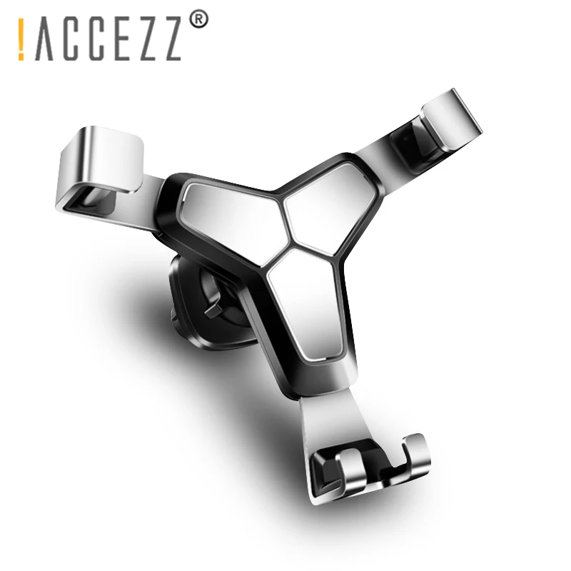 

!ACCEZZ Bracket Car Phone Holder Air Vent Mount For iPhone 7 6s X XR Samsung S9 Universal Gravity Car Holder Support Phone Stand