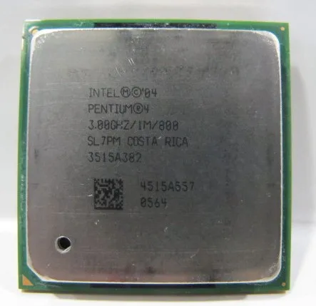 Intel Pentium P4 3,0 4 3 ГГц Socket 478 p4 3,0 1 м 800 SL7PM спецификации EO P4 3.0E может работать