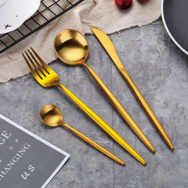 2018 European Dinner Set Dinnerware Set Kitchen Knife Western Food Tableware Stainless Steel Cutlery Kitchen Supplies 4pcs/set 2018 European Dinner Set Dinnerware Set Kitchen Knife Western Food Tableware Stainless Steel Cutlery Kitchen Supplies 4pcs/set