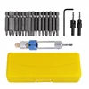 Jewii 20Pcs Half Time Drill  Multi Screwdriver Sets High Speed Steel 16 Different Kinds Head Countersink Bits Allen Wrench ► Photo 2/6