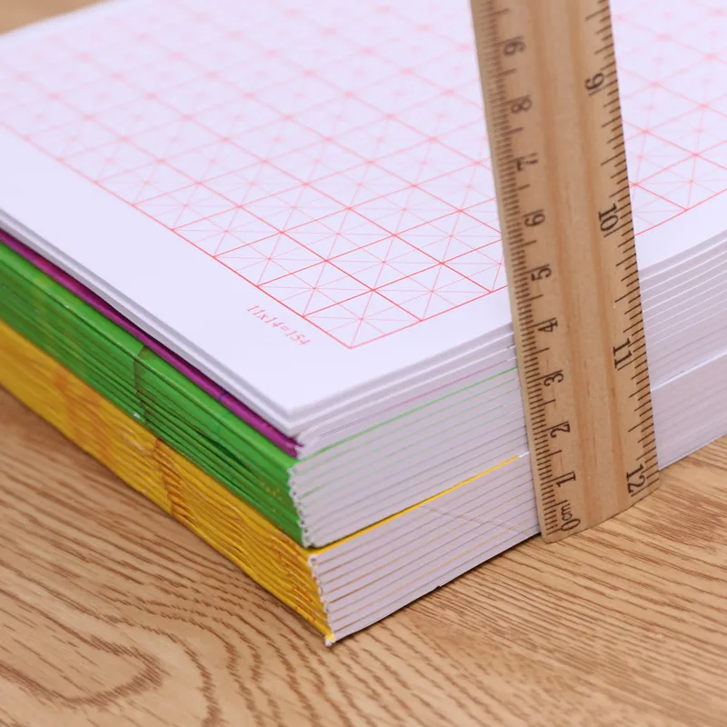 CChinese character, тетрадь для упражнений, сетка, практика, пустая квадратная бумага, китайская рабочая тетрадь для упражнений. Размер 6,9*9 дюймов, 20 книг/комплект