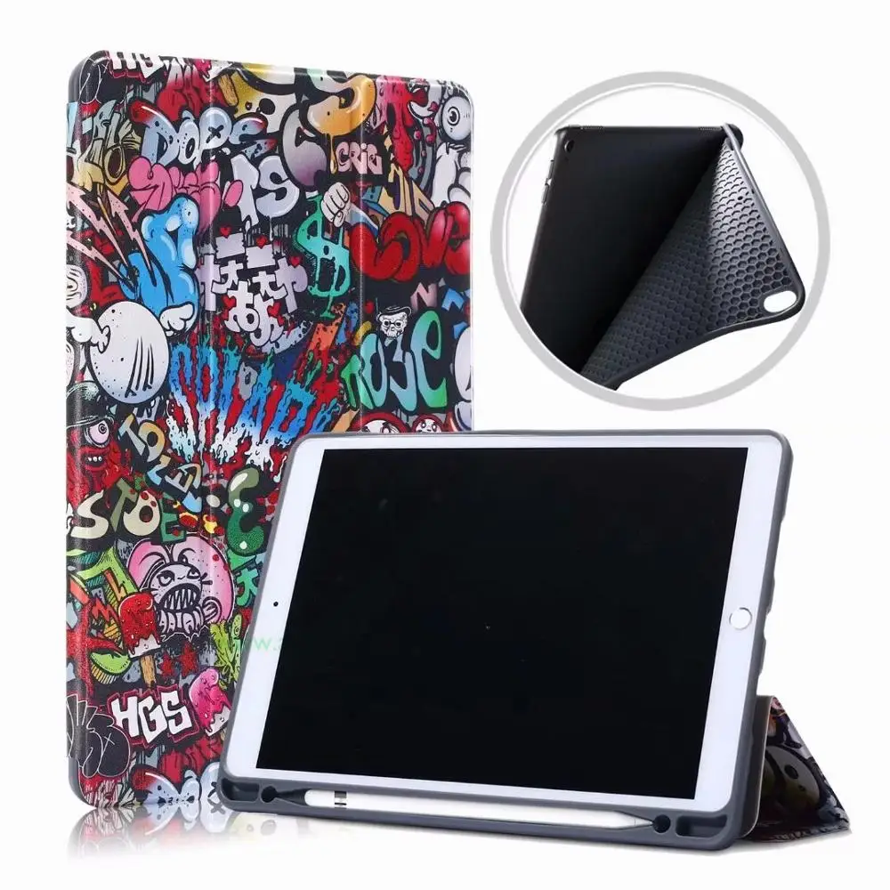 

Ultra Slim Case For Apple iPad pro 10.5 2017 Smart Cover Funda with Pencil Holder Case for iPad Air 3 10.5 2019 tablet Free Film