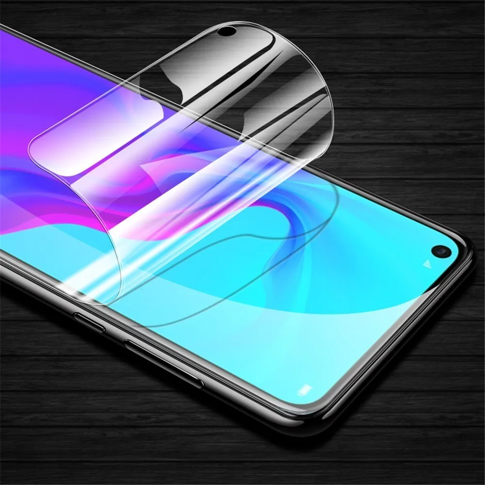 Гидрогелевая пленка на весь экран для Huawei P20 P30 40 Pro Honor 20 Lite Защитная Nova 7 4 4E 5 i