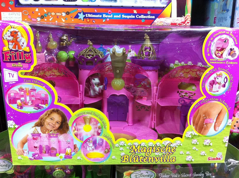 2015 New little ponies Filly flocking Pink Castle place 