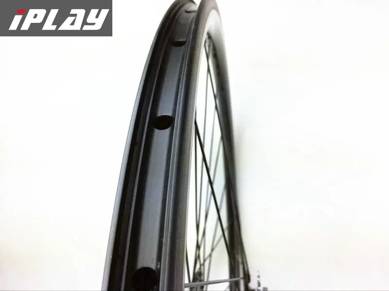 IPLAY fixed gear Карбон колеса 38 мм tubuless карбоновые колеса с фокусным расстоянием 25 мм ширина фиксированная зубчатая передача 38 бескамерная автомобильная шина для ступиц колес самоката, 23 мм ширина