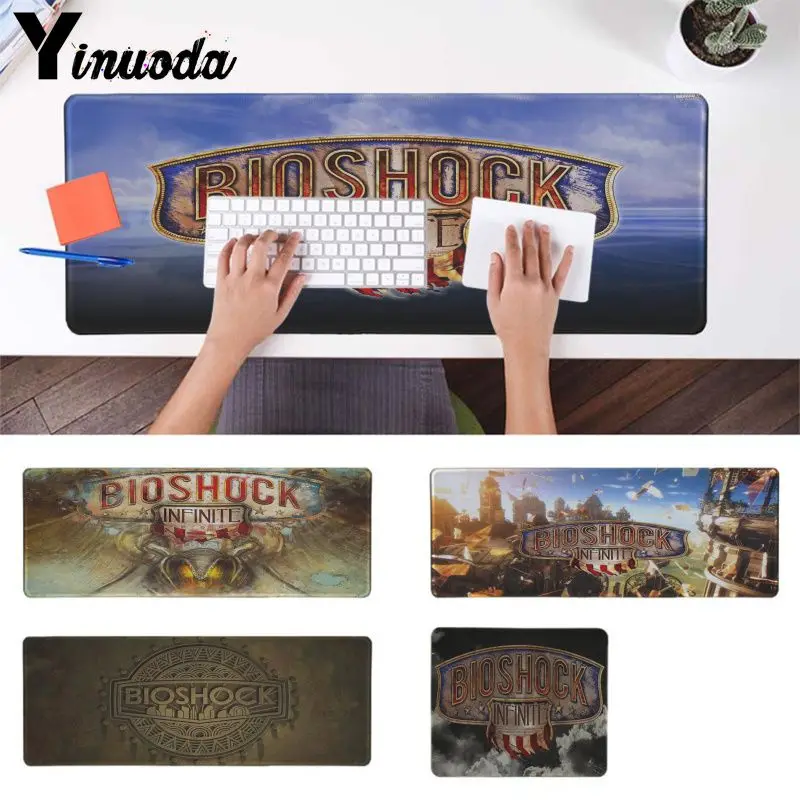 

Yinuoda Hot Sales Bioshock Infinite Rubber Mouse Durable Desktop Mousepad Soft Rubber Professional Gaming Mouse Pad Computer