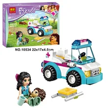 Bela 10534 Friends Pet Rescue Vehicle New Style Minifigures Building Block Bricks Toys Action Figure Kids Christmas Gifts