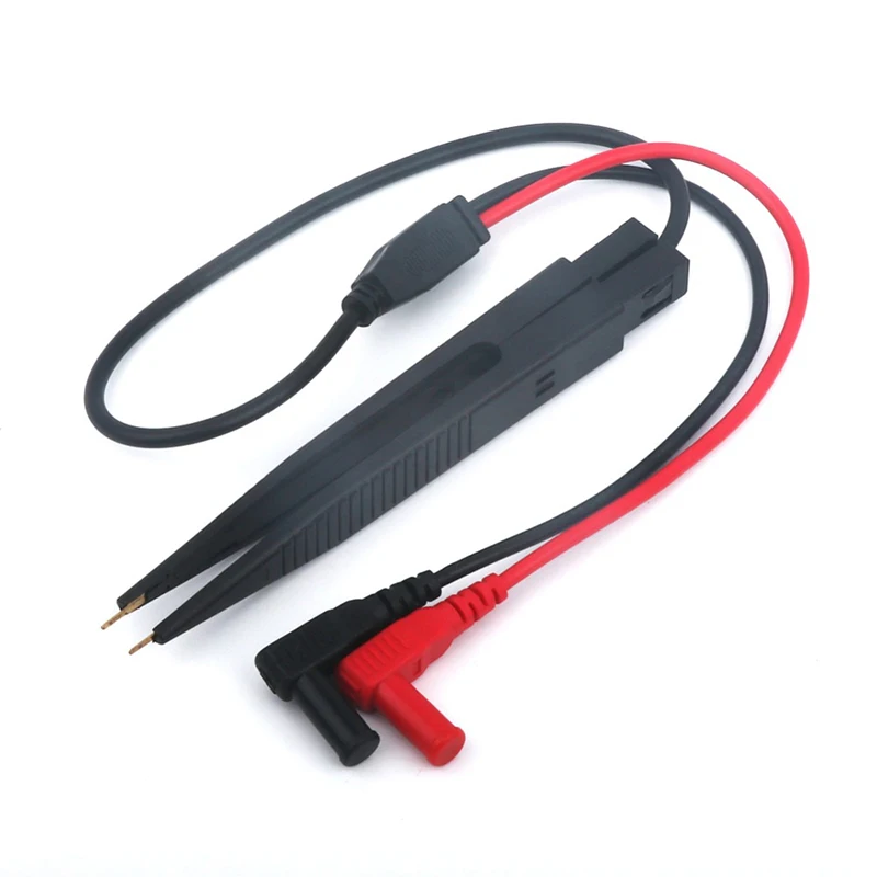 Digital Multimeter SMD SMT Chip Test Clip Lead Probe Meter Tweezer For Resistance Capacitance Measurement